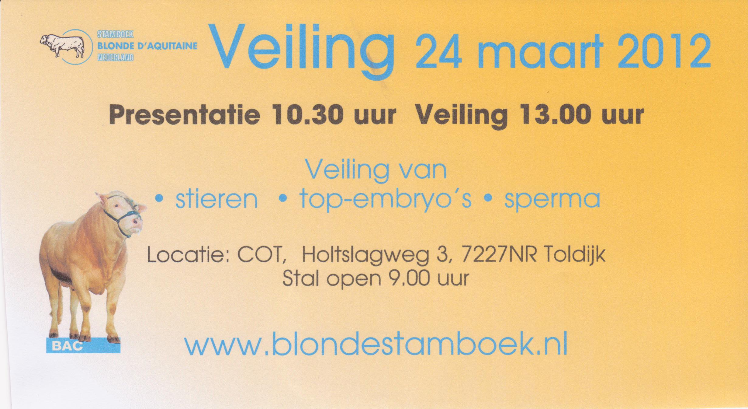 Foto’s BAC-stieren staan online