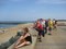 Uitzicht op Atlantische kust in Biarritz