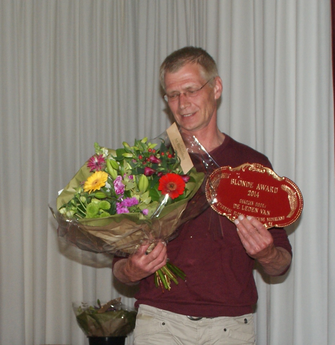 Bert Hoogezand winnaar Blonde Award 2014