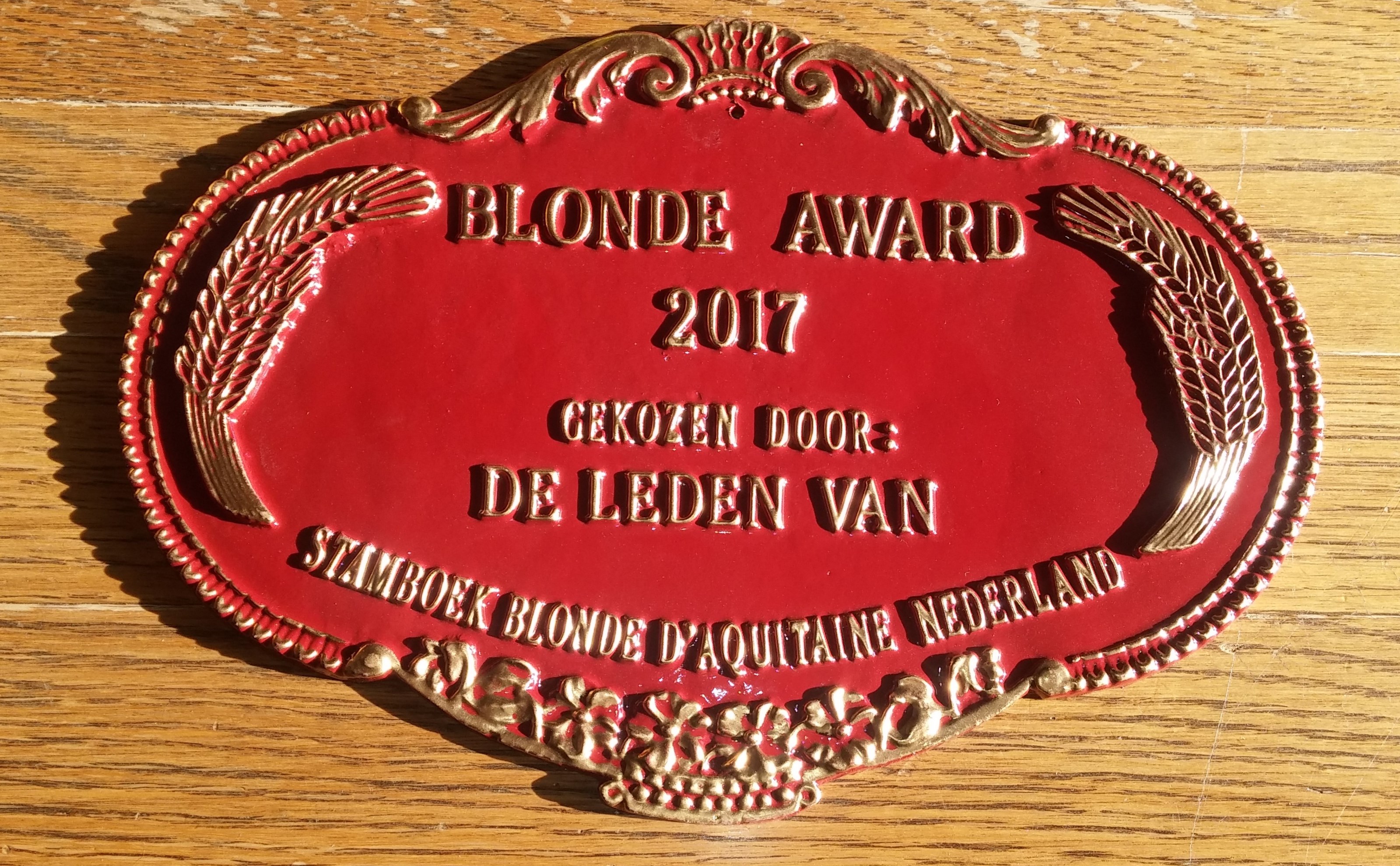Wie verdient de Blonde Award 2017?