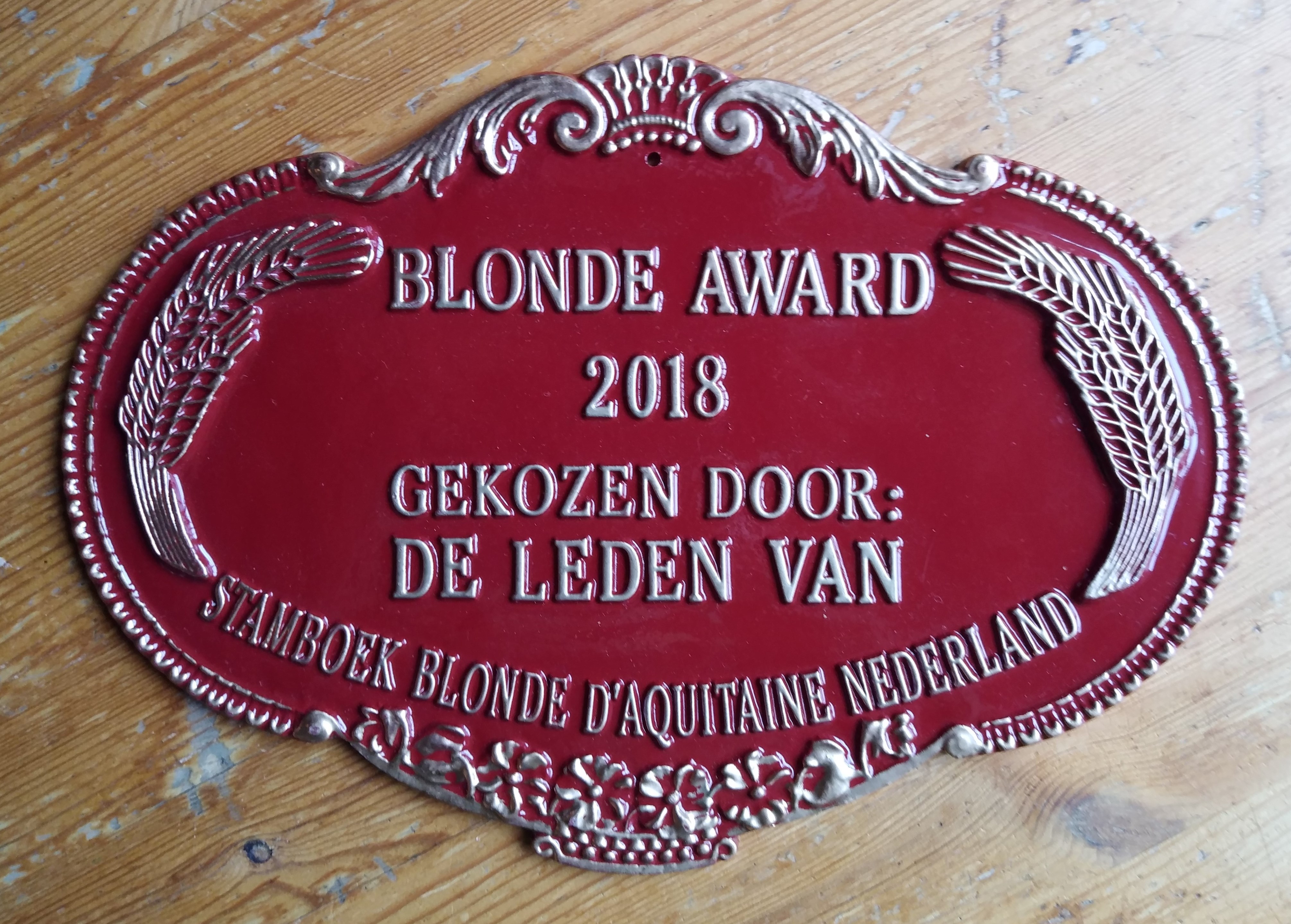 Vergeet niet de nominatie voor de Blonde Award