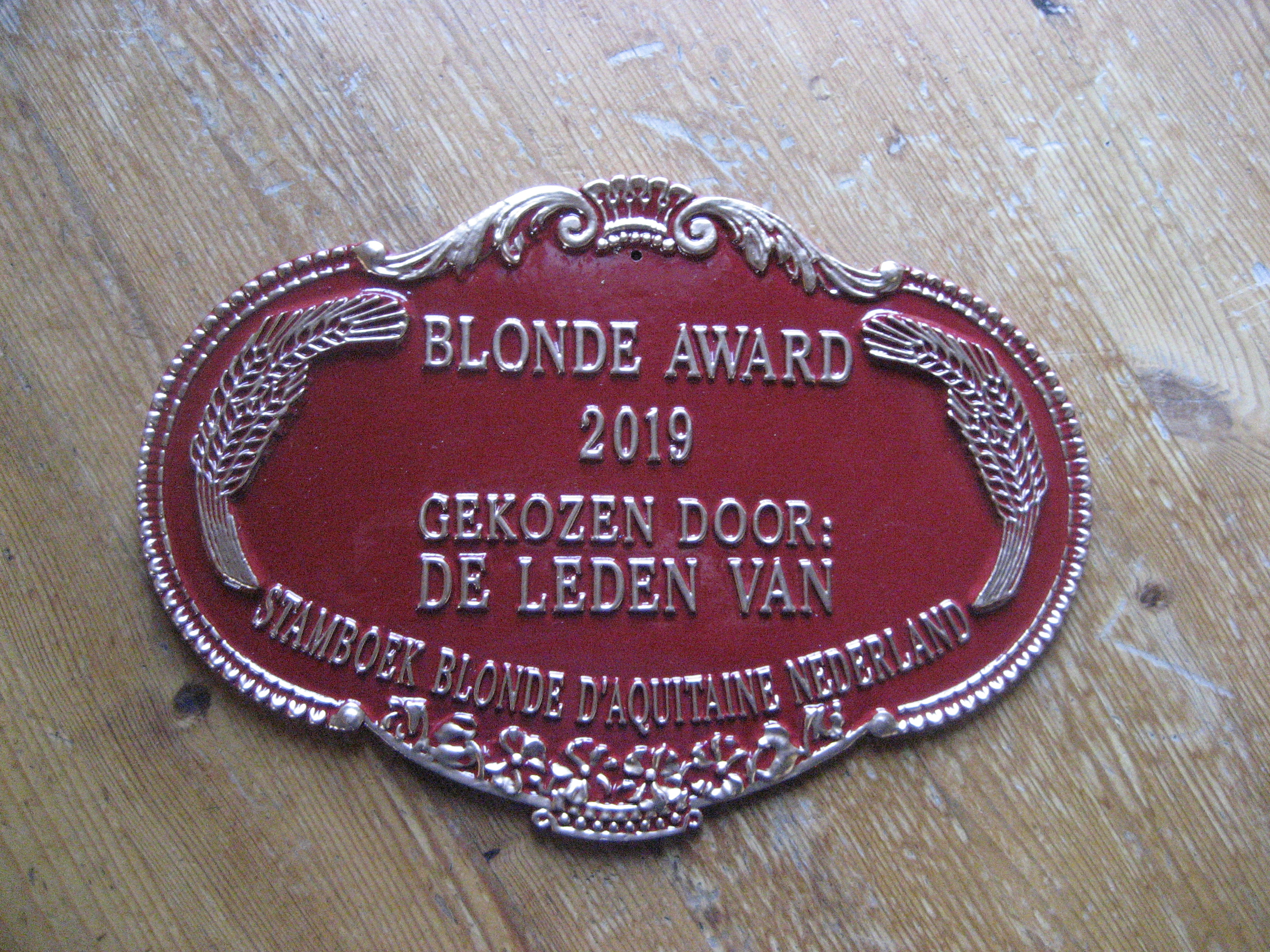 Wie wint Blonde Award 2019