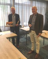 Ed Neerincx (l) met Piet Mostert 