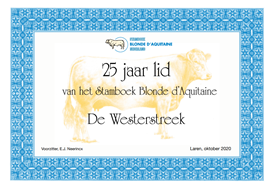 Oorkonde 25j lid