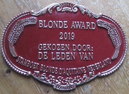 Blonde Award 2019