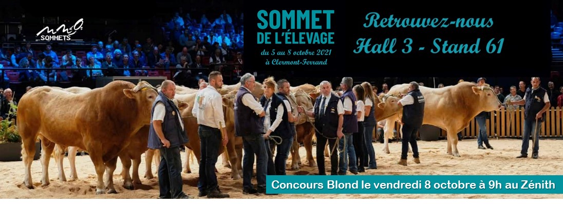 Blonde d'Aquitaine keuring op Sommet de L'Élevage LIVE