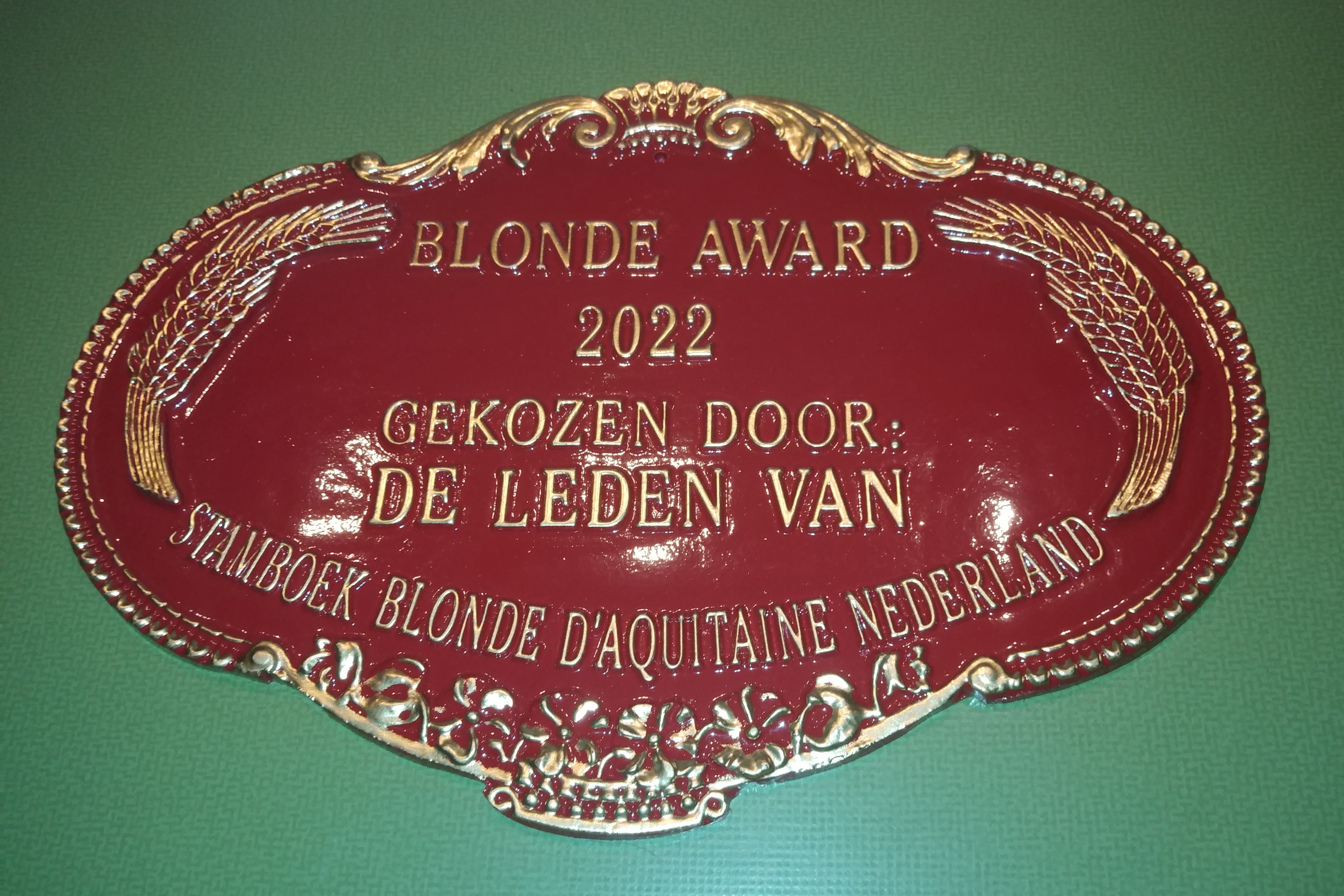 Dit jaar weer een uitreiking van de Blonde Award