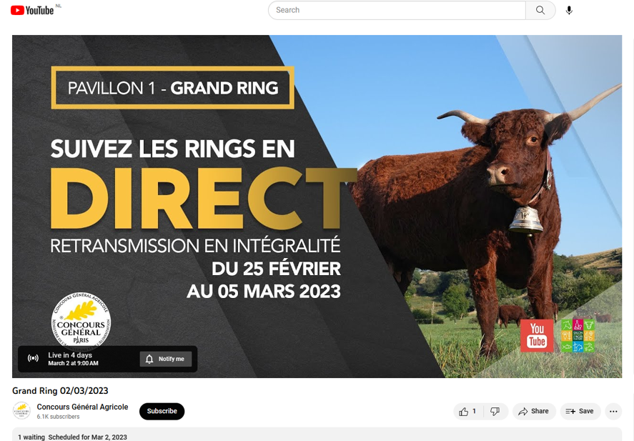 Keuring in Parijs LIVE te volgen