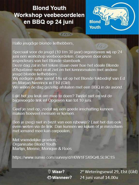 Blond Youth organiseert workshop veebeoordelen