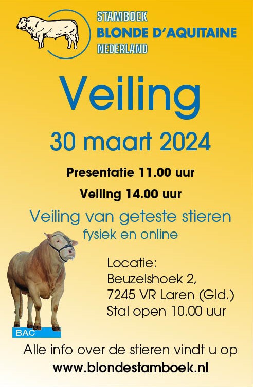Video van de BAC-stieren veiling 30 maart