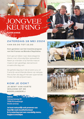 Koekange keuring flyer png