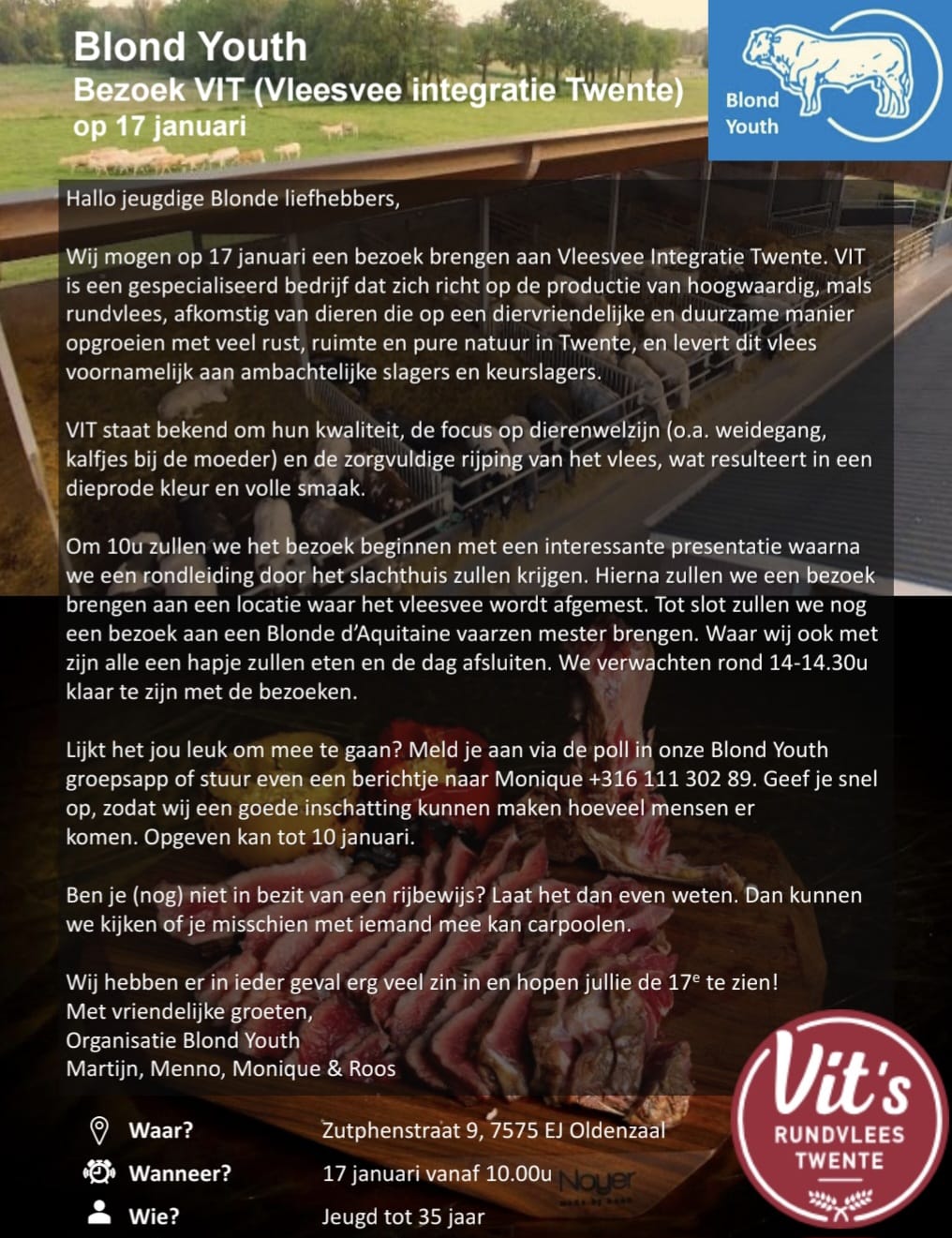Blond Youth naar Vleesvee Integratie Twente
