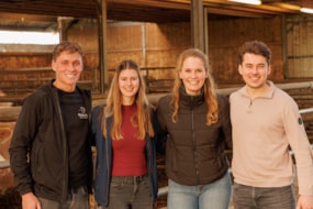 Menno, Monique, Roos en Martijn organisatoren Blond Youth