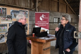 Roel Wiekema bij afscheid BAC opfokproject